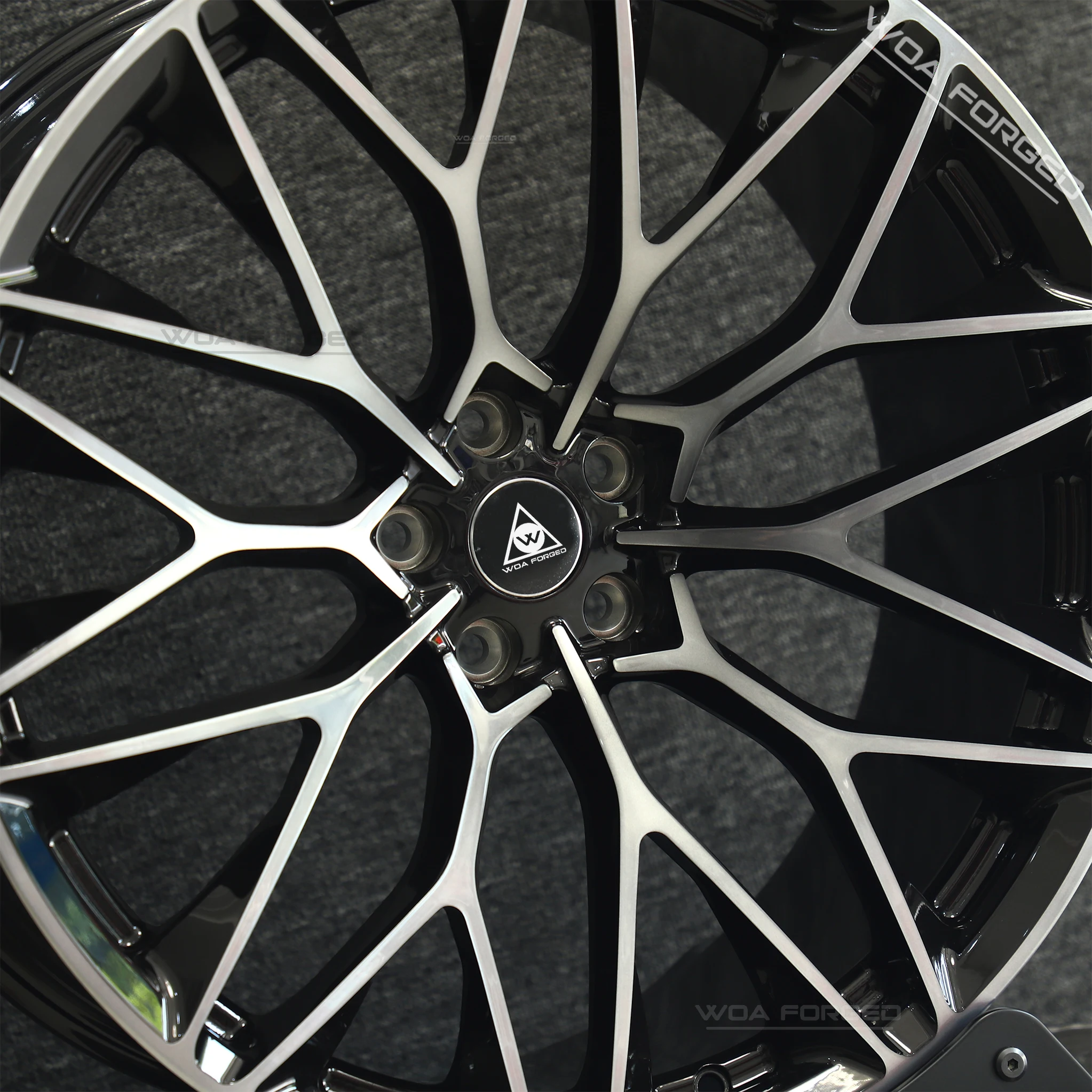 

P200 Multi-spoke Y Type 17 18 19 20 Forged Black Racing Sport Staggered Wheels for BMW Series3 5 M2 M3 M4 E46 F15 F30 Audi RS