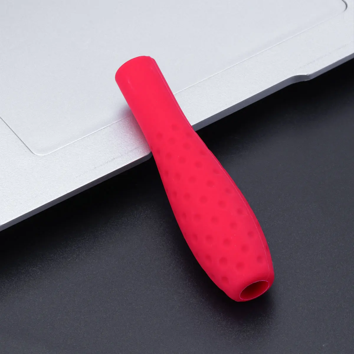 

Red Silicone Stylus Grip Cover Comfortable Holder Sleeve Compatible with Apple Pencil Touch Screen Pen Anti-Slip Scratch