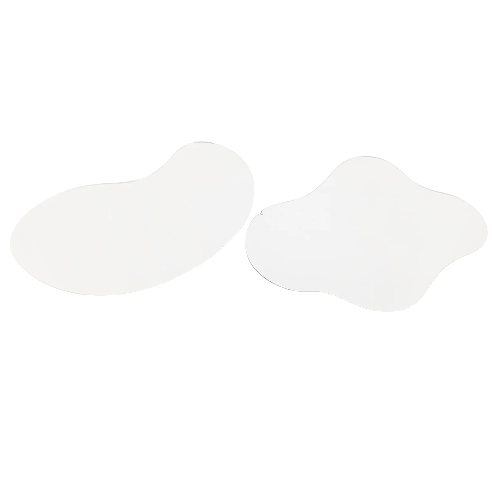 

2Pcs Holiday Pond Mirror Micro Landscape Reflection Panel Curved Lake Design for Desktop Village Displays Realistic Skating