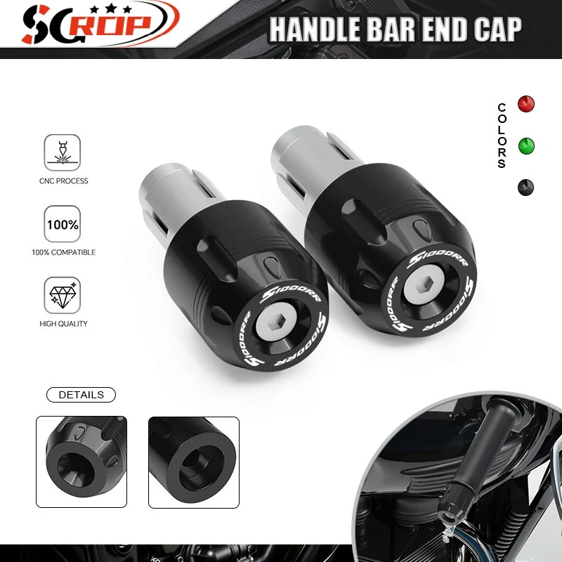 

New Counterweight Handle Bar Sliders Cap For S1000R S1000RR S1000XR Motorcycle Handlebar Grips End Plugs s1000r s1000rr s1000xr