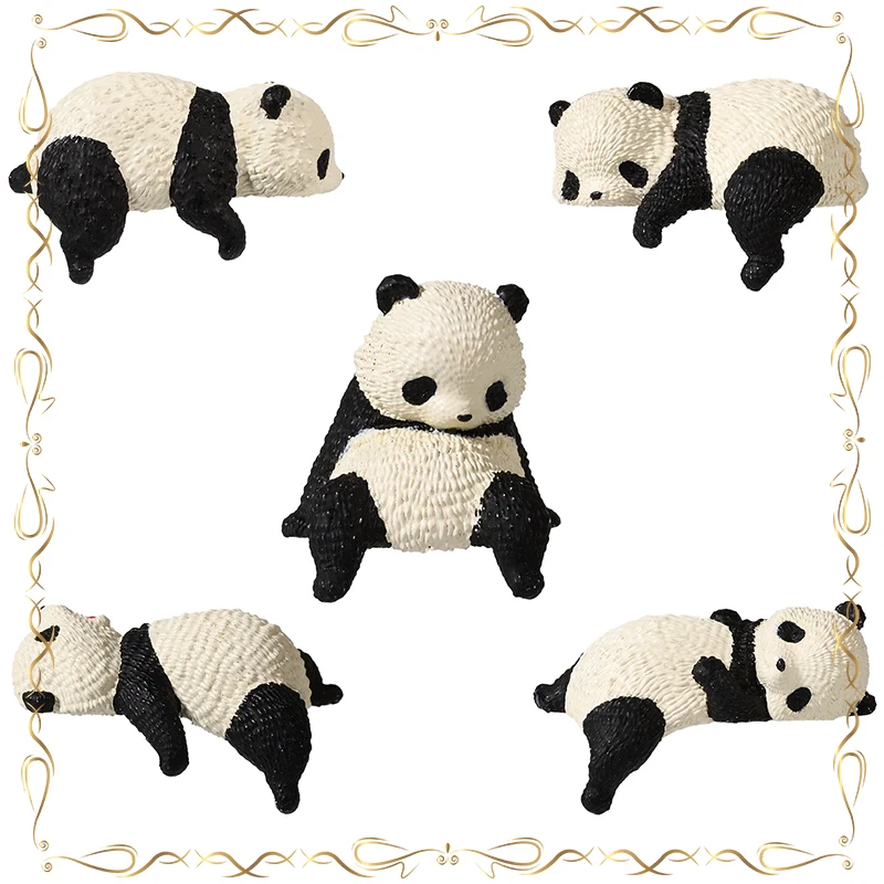 

Afternoon Rest Giant Panda Gashapon Collection Desktop Ornament Action Figure Model Toys