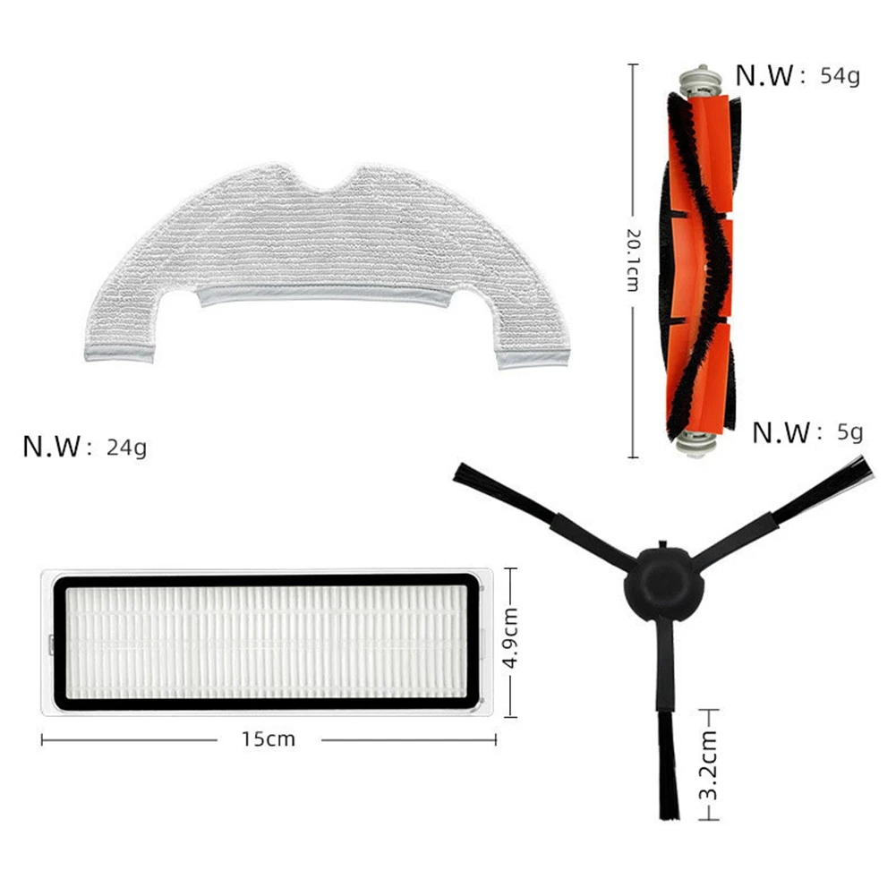 Filtro para Robot aspirador Xiaomi Mi 2, accesorios de aspiradora Ultra STYTJ05ZHM, paño de fregona, piezas de cepillo lateral principal