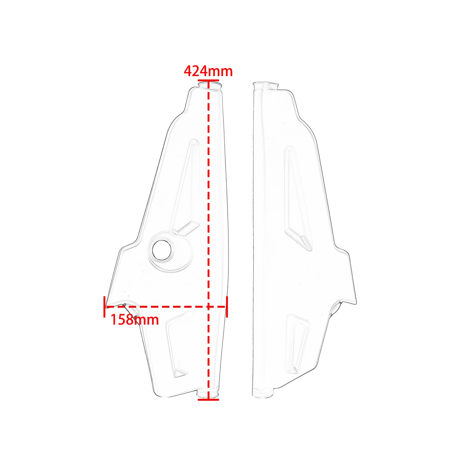 Motorcycle Parts For BMW F750GS 2018-2023 F850GS 2018-2023 F800GS 2024-2025 Side Panel Fairing Protection Guard Set Left Right