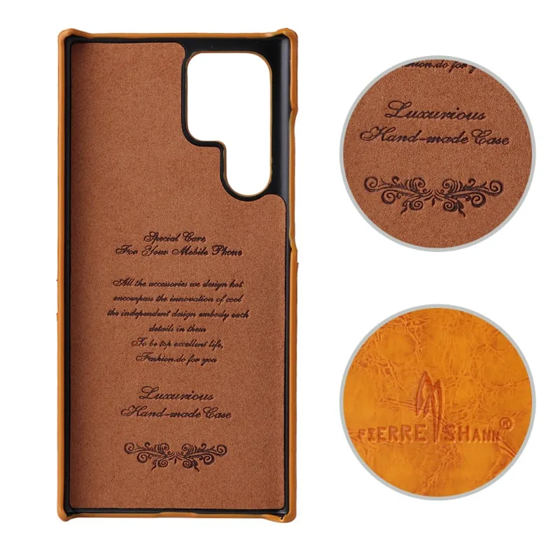 Luxury Oil Wax Texture Card Card Slots Leather Phone Case For Samsung Galaxy S21 S22 S23 S24 S25 Ultra Plus Shockproof PU Cover