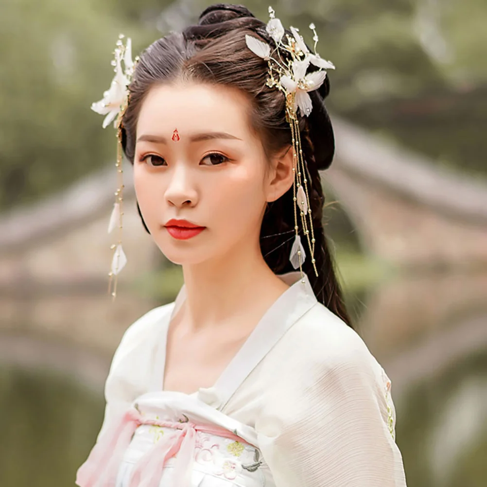 

2Pcs Chinese Style Hairpin High-Quality Delicate Hair Clips for Women Girls Elegant Hair Jewelry Decorative Pin for Parties