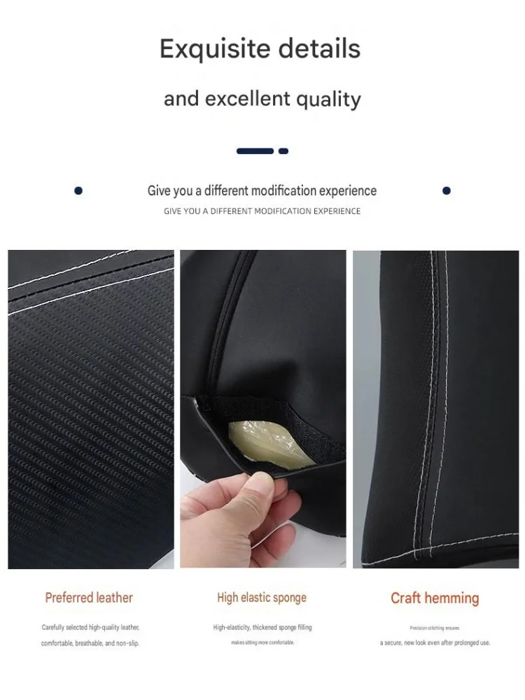For PCX160/NS150GX/NWG150 Motorcycle Front Fuel Tank Mini Seat Cushion Carbon Texture Kid Safety Small Seat Non-Destructive