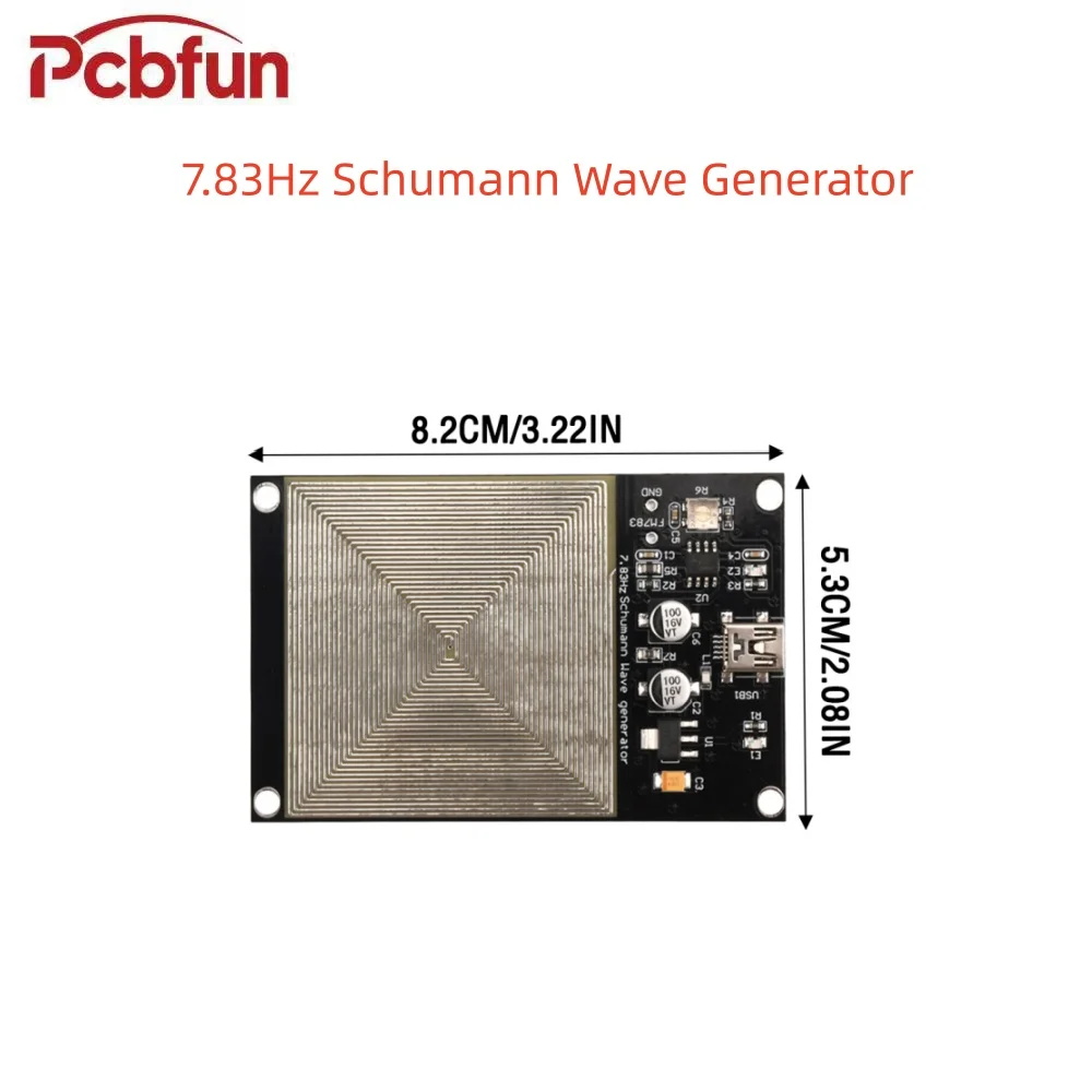 Generador de Ondas Schumann de 7.83Hz, Generador de Señales de Pulso de Ultra Baja Frecuencia, Puerto Mini USB, Incluye Cable USB