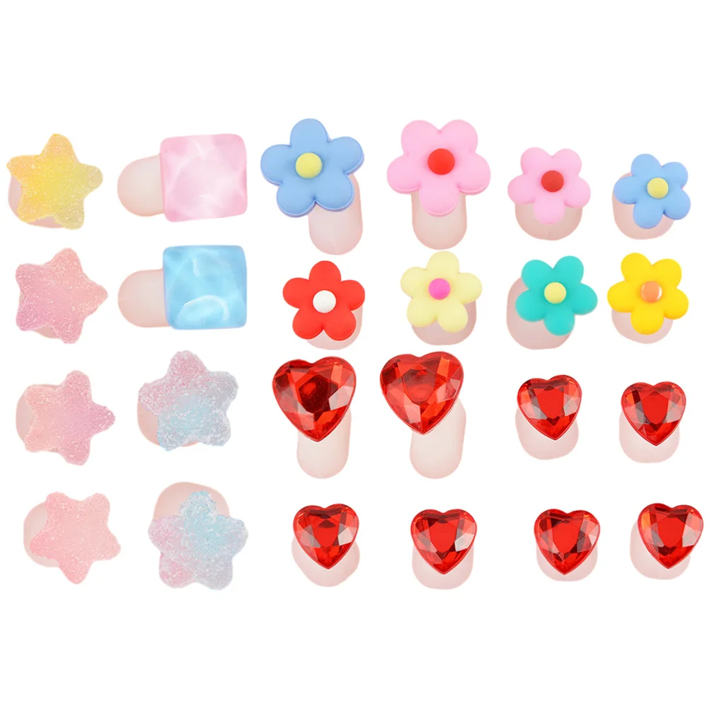 

Decorative Silicone Toe Separators Toe Separators Flower Pedicure Nail Art Supplies Reusable Comfortable