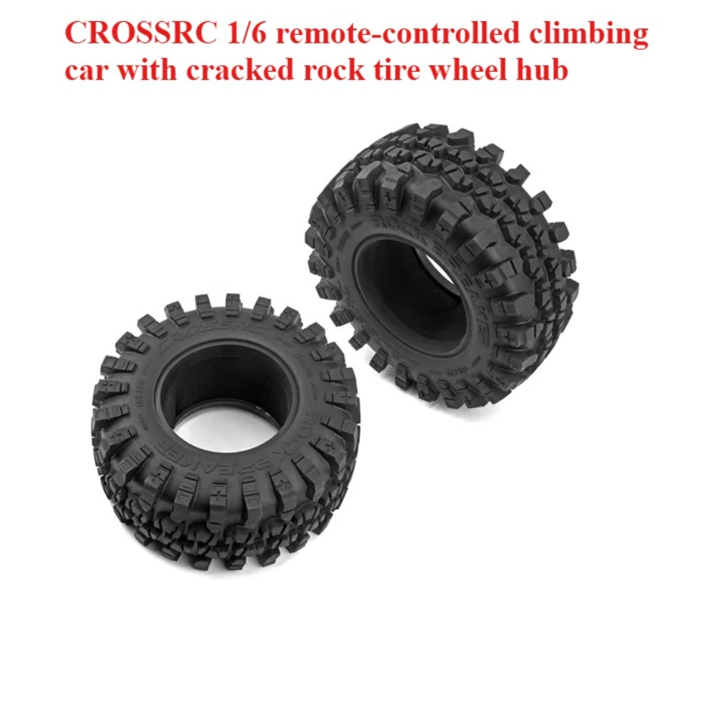 

CROSSRC 1/6 Remote Control Car Cracked Rock Tire Wheel Hub Model Toy