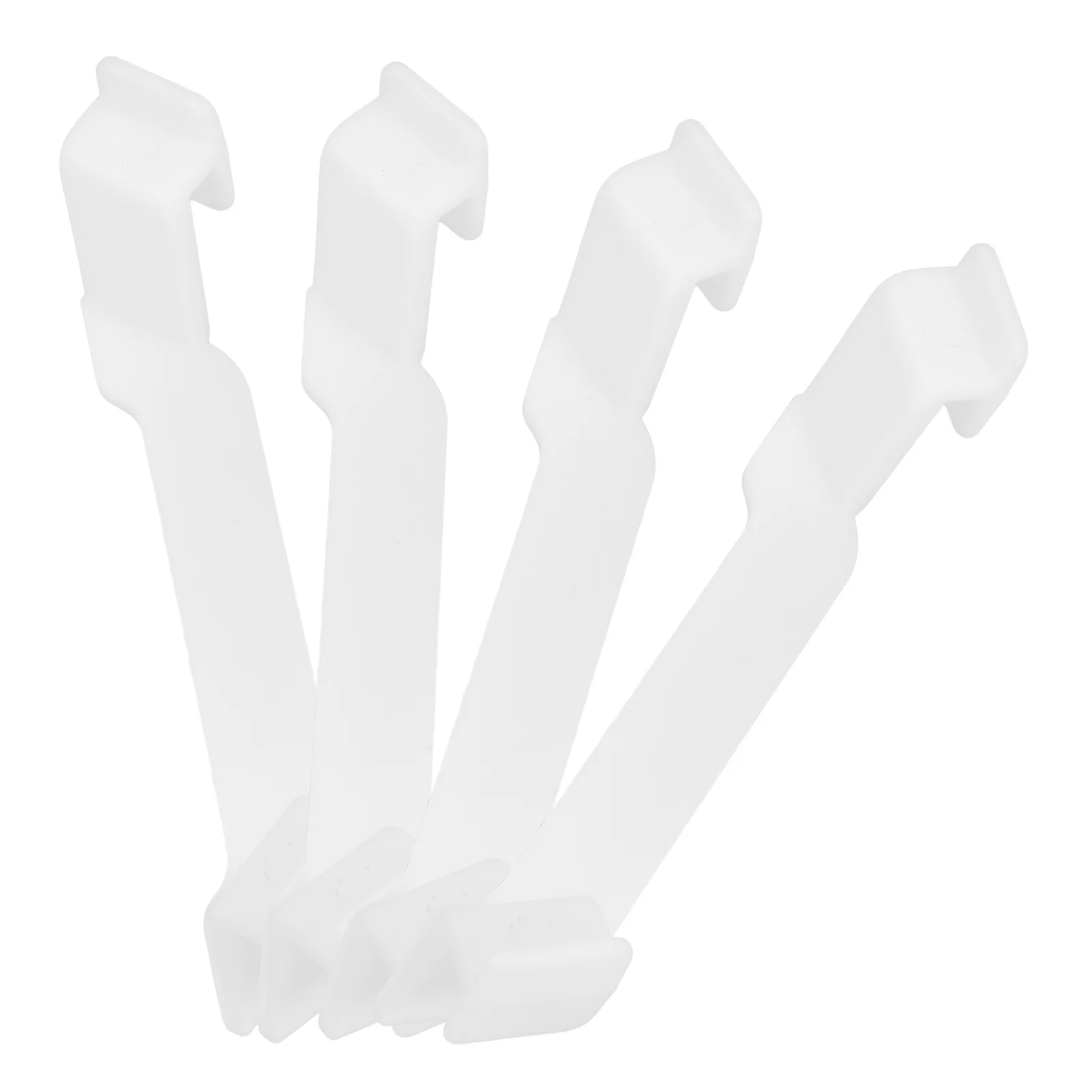 

4Pcs Storage Bin Clips Plastic Container Aid Support for Stacking Bins Organized Space Maximizing Vertical Storage in Closet