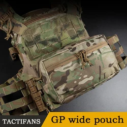 Tactical Large GP Wide Pouch MOLLE Back Panel Integrated 2 Inch Loop Mesh Pocket NVG Storage For LV119 Plate Carrier Combat Belt