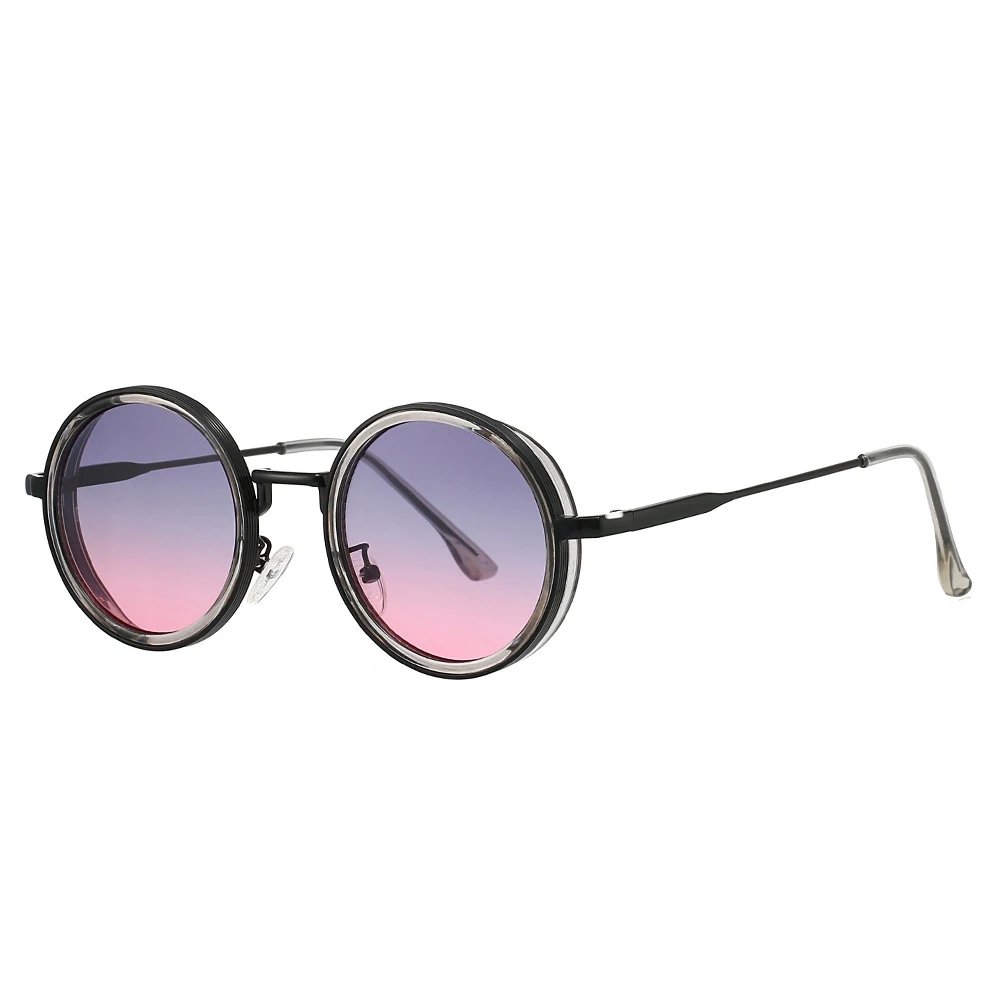 2026New Unisex UV400 Sun Glasses High Quality Circle Metal Frame Sunglasses Man Woman Shades  Fashion Versatile Trend Steam Punk