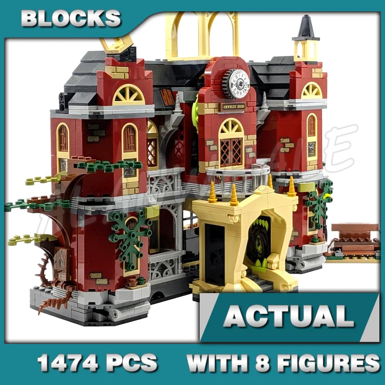 1474pcs Hidden Side Newbury Haunted High School Spooky Surprises House Claws 11464 Building Block Toys Compatible With Model