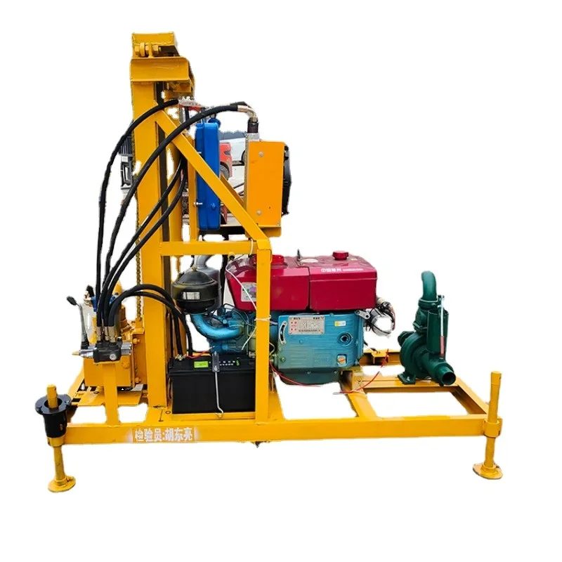 Factory Direct Sale Hydraulic Diesel Water Well Drilling Rig Mine Portable Drilling Rig for Water Well Hot Sale Mexico