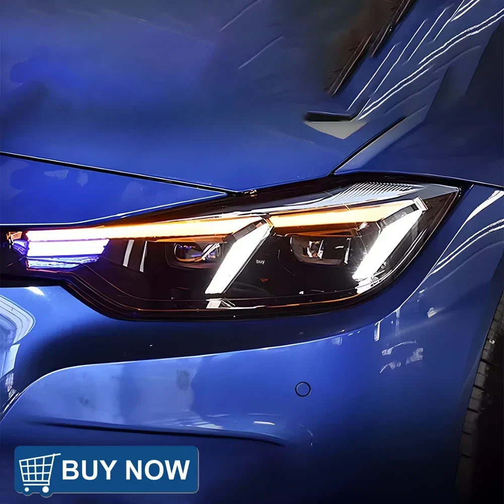ترقية DRL العارض عدسة أداة الملحقات لسيارات BMW 3 سلسلة F30 F35 318i 320i 325i 330i 2013-2019 سيارة LED مجموعة المصابيح الأمامية #3