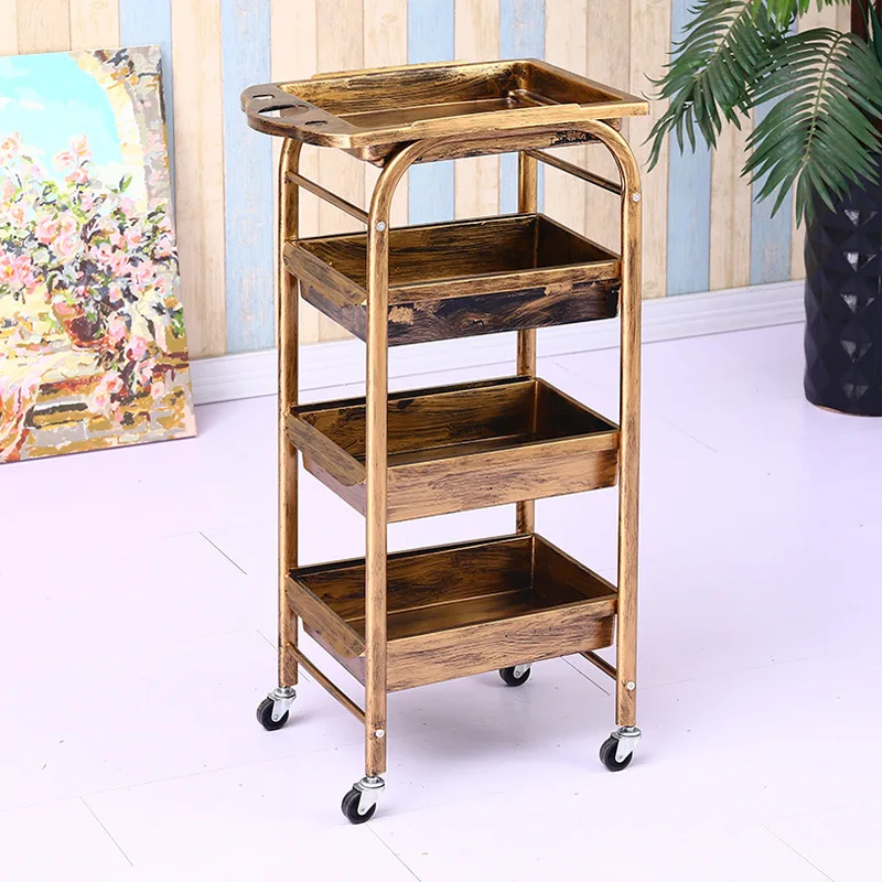 Salon Styling Hairdressing Cart Barber Shop Essential Tool Car Beauty Salon Trolley Hairdressing Bar Furniture