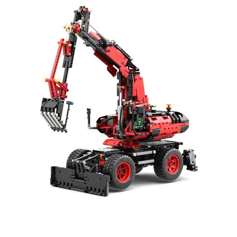2585 pçs moc escavadeira com rodas acessórios modelo blocos de construção diy ideia criativa educação brinquedos crianças presente natal aniversário