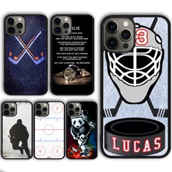 Ice Hockey Club Pattern Phone Case Cover for iPhone 17 Air 16 16e 15 13 14 11 12 Pro Max Max Plus coque fundas Shell