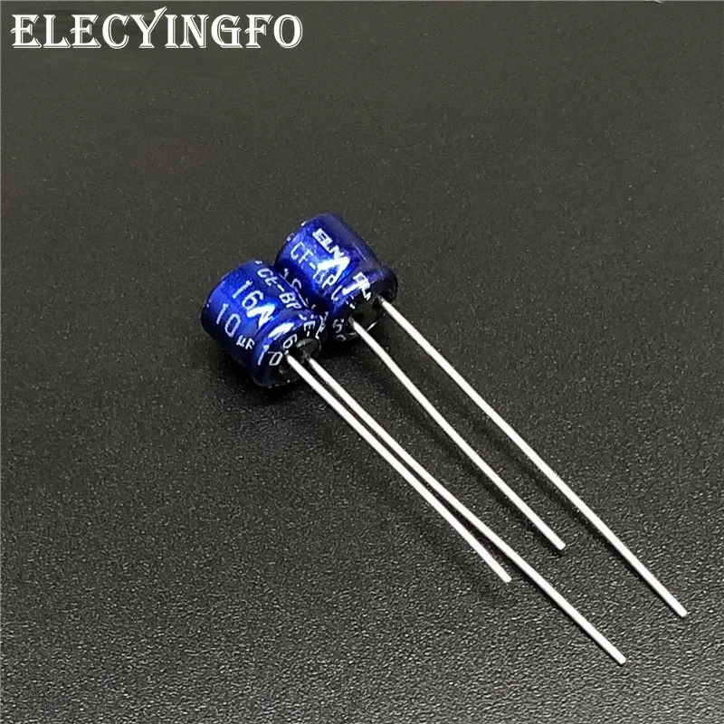 10pcs 10uF 16V ELNA CE-BP 5x5mm 16V10uF Bipolar Audio Capacitor BLUE