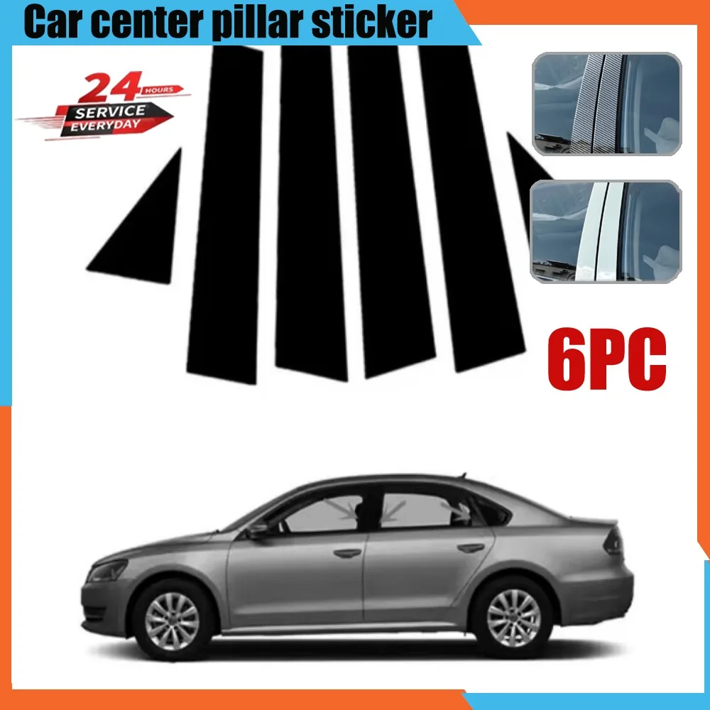 

for Volkswagen Passat B7 2011 2012 2013 2014 -2018 car window decorative cover center film pillar B C pillar sticker automotive