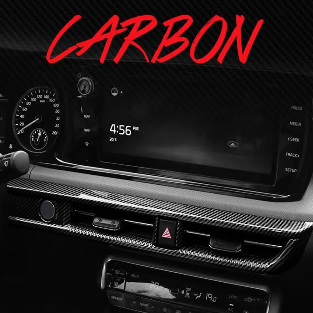 For Kia K5 2021-2025 Dashboard Middle Air Vent Cover Engine Start Stop Warning Button Frame Trim Car Interior Mouldings