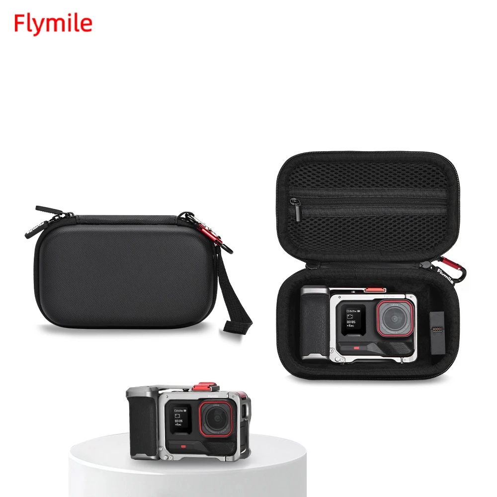 

Flymile Camera Grip Holder Storage Bag for Insta360 Ace Pro 2/Ace Pro Camera Accessories Travel Box Street Photography Kit Case