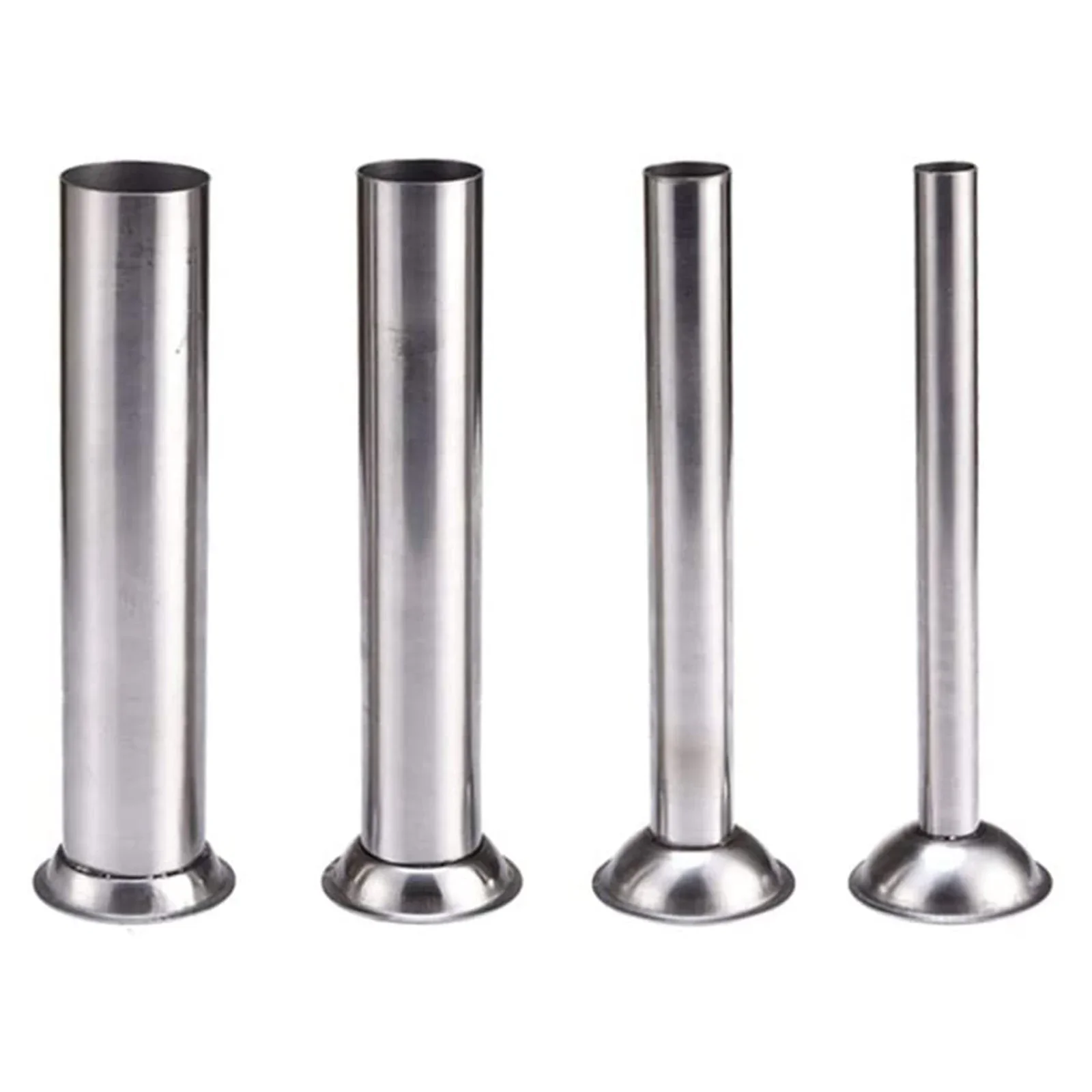 3 размера колбасные трубки, трубки из нержавеющей стали для наполнения колбасок, 1,5 см, 2,2 см, 3,1 см, 3,8 см