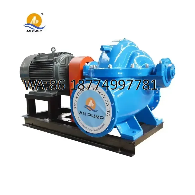 custom High Quality Double Suction Split Casing Volute High Pressure Centrifugal Water Pump for Irrigation