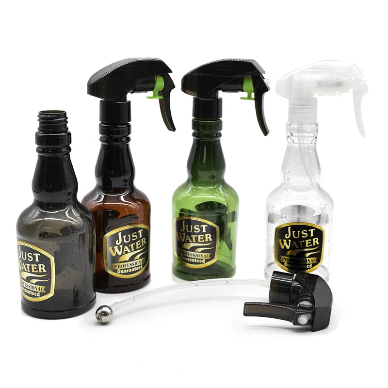 Botella pulverizadora de peluquería, atomizador continuo vacío, regadera de galvanoplastia recargable, Retro, estilismo de corte de pelo