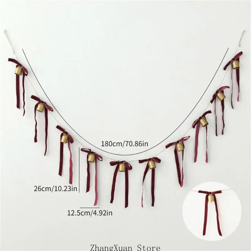 Hängende Weihnachtsglockenschnur, 180 für Tür, Baum und Fenster, 3 x – Detail 9