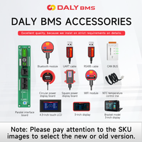 Daly Smart BMS lifepo4 Li-ion Accessories 3s-24s 30A-500A 4s 8s 16s Touch Control Screen LCD Display And CAN BUS AND LIGHT BOARD