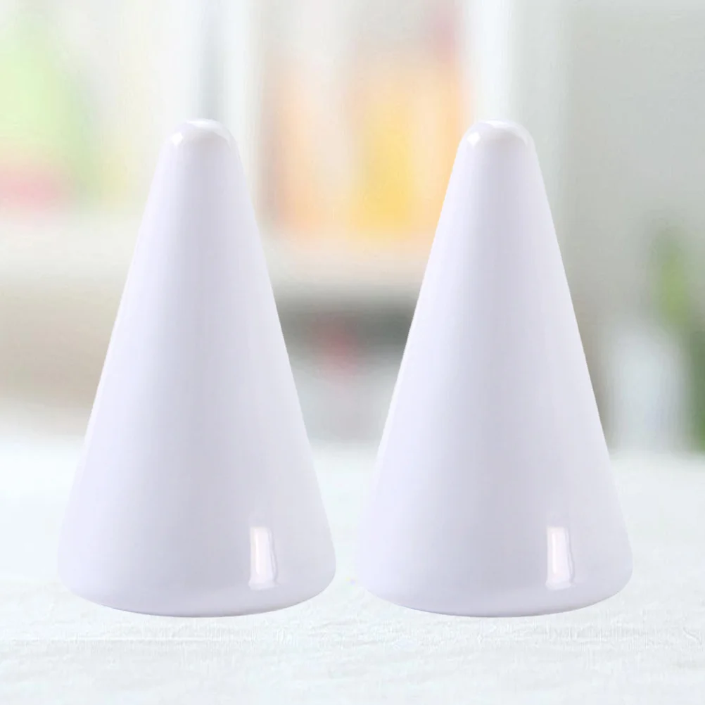 

2Pcs Ceramic Ring Tower Cone Shape Jewelry Stand Organizer Durable Ring Holder Display for Store Home Ceramic Jewelry Stand