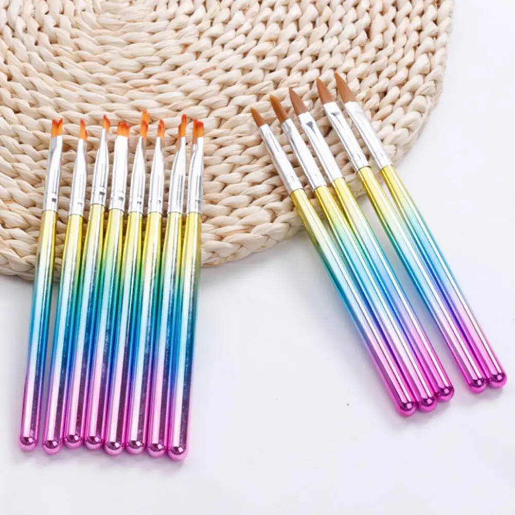 

Nail Painting Brushes 5Pcs/8Pcs Eco-friendly Comfortable Grip Smooth Handle Nail Art Pens Builder Tools for Salon