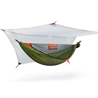 Hammock Outdoor camping with mosquito net Hammock Ridge rope Large anti-rollover Speed open anti-mosquito hammock