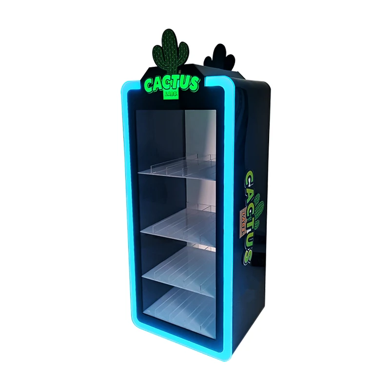 Customized Juice Snus Cigarette Pouches Counter Top Display Rack Acrylic Display Stand for Tobacco and Smoke Shop