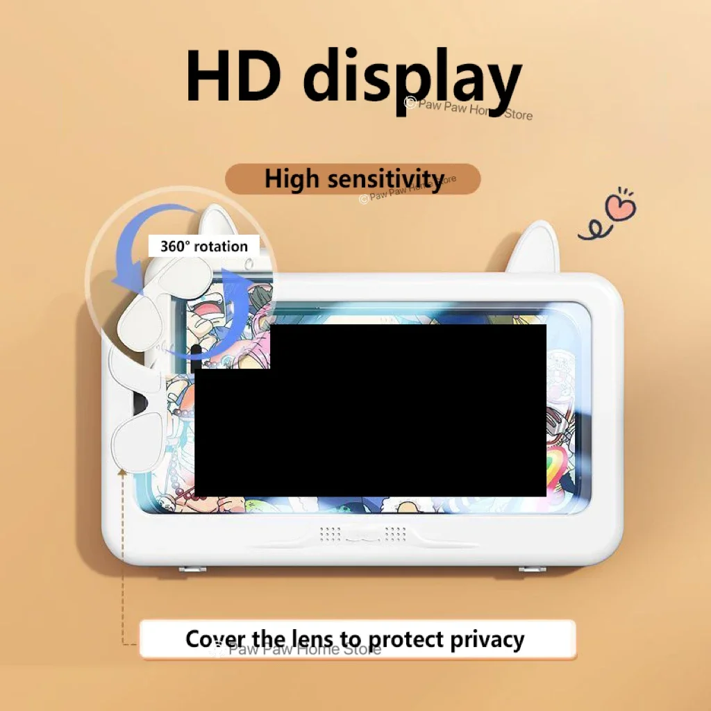 Soporte para teléfono de ducha impermeable a prueba de salpicaduras 360 °   La rotación se puede tocar el soporte de la caja del teléfono de la ducha para la pared de la cocina del bañera del baño