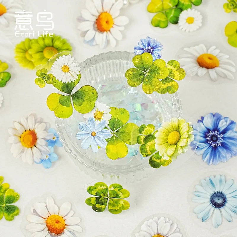 50 قطعة/الوحدة Kawaii القرطاسية ملصقات ما ترفه عن شؤون زهرة مذكرات مخطط ملصقات الزخرفية سكرابوكينغ