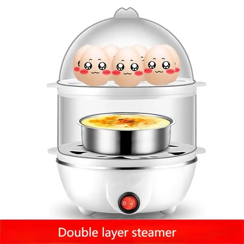 Multifunctional Egg steamer Single Double Layers Egg Cooker Mini Steamer Kitchen Cooking Breakfast Machine For Home And Kitchen