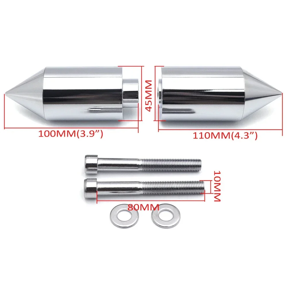 Защита от столкновений для Honda CBR 929RR 2000-2001 954RR 2002-2003, детали мотоцикла, хромированные ползунки рамы с шипами