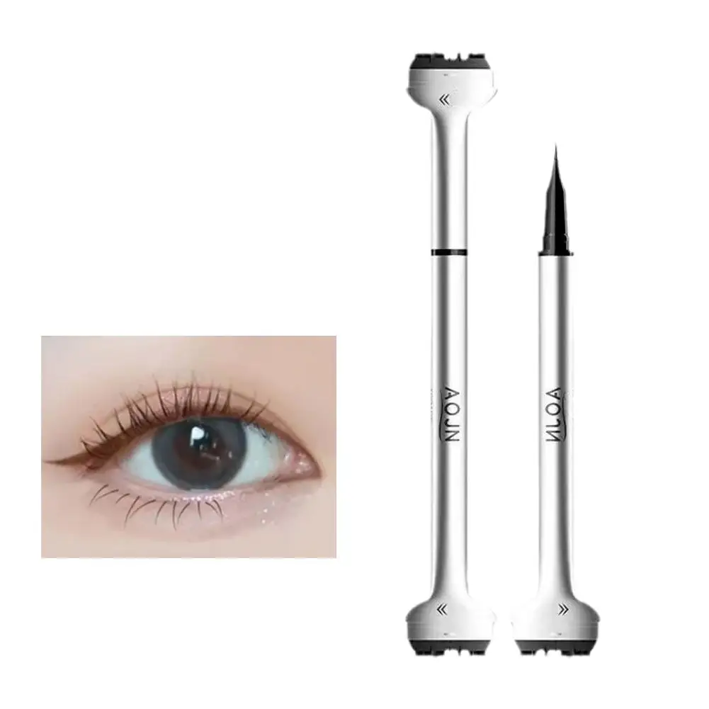 2 In 1 Double-ended Lower Eyelash Stamp With Eyeliner DIY Waterproof Eye Liner Seal Cosmetics For Beginner Korean Makeup To K0N5