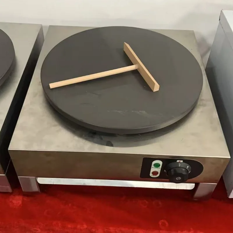 

TEBAK Single-head Double Heads Electric Crepe Maker Automatic Pancake Maker Machine Crepe Makers With Wooden Spreader