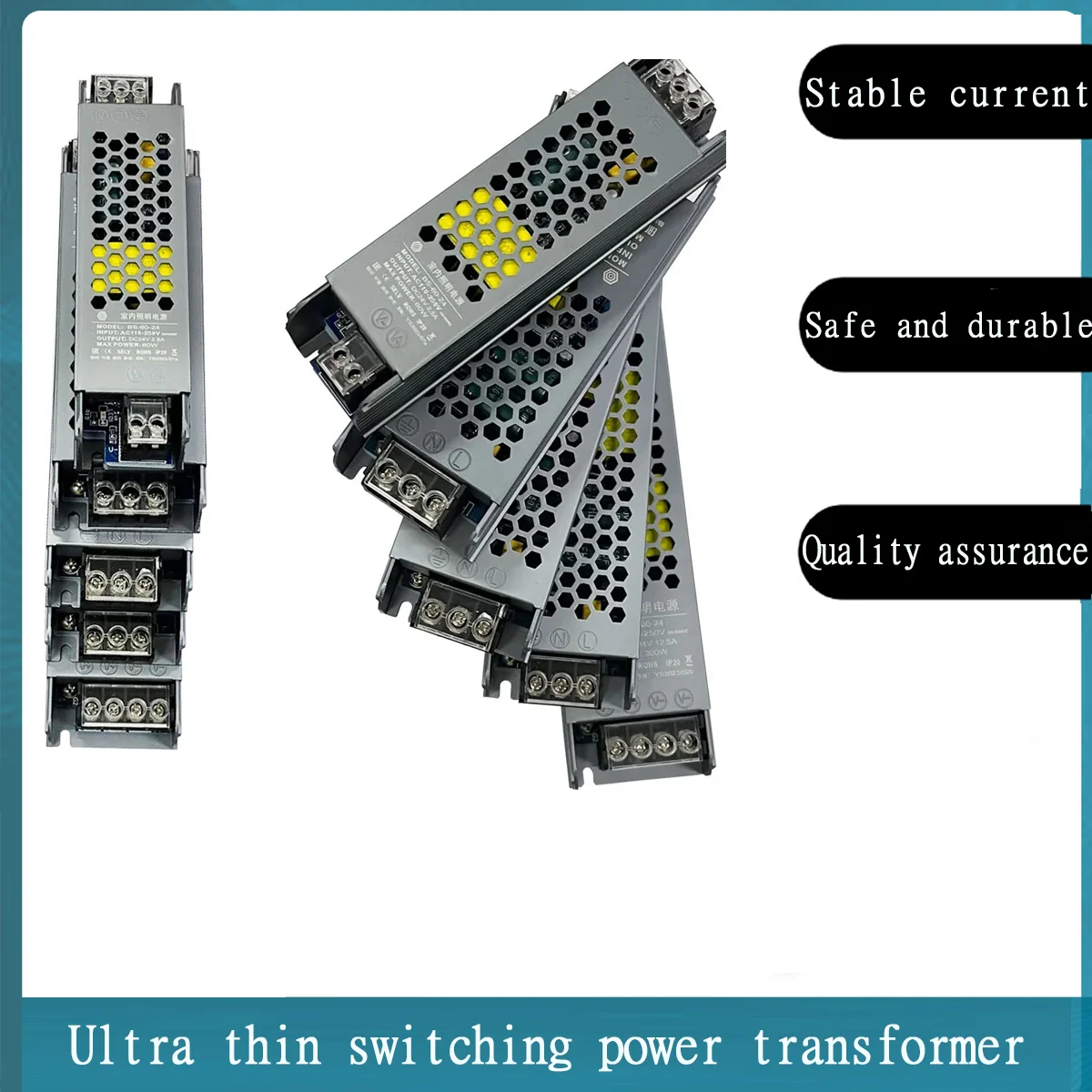 Ultra Thin Lighting Transformers 110V-220V to DC12V 24V 36V 48V 100W 200W 300W For CCTV LED Strip Adapter switching Power Supply