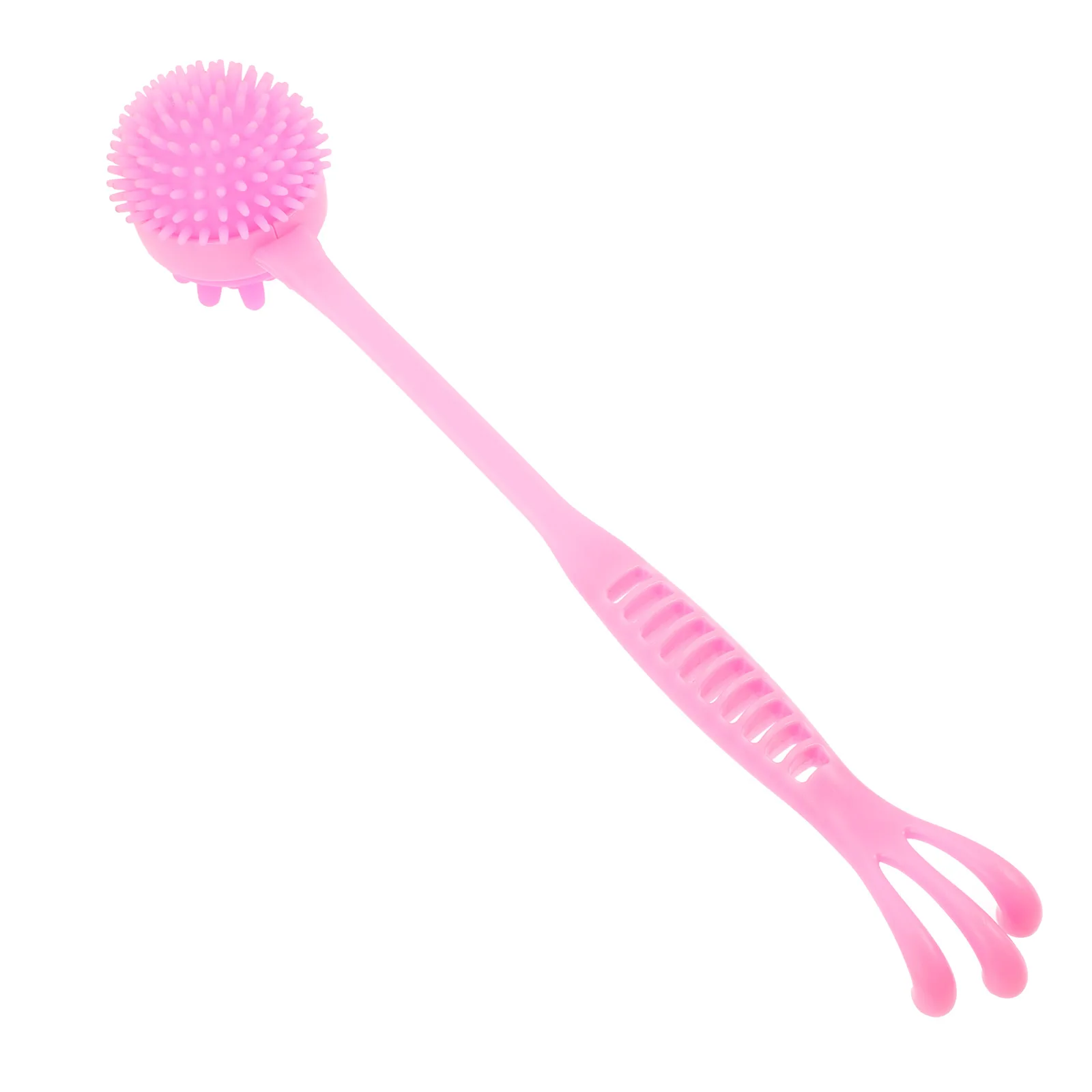 

Pink Silicone Massager Multiuse Back Scratcher Acupressure Points Relief Stick Muscle Relaxation Tool For Everyone