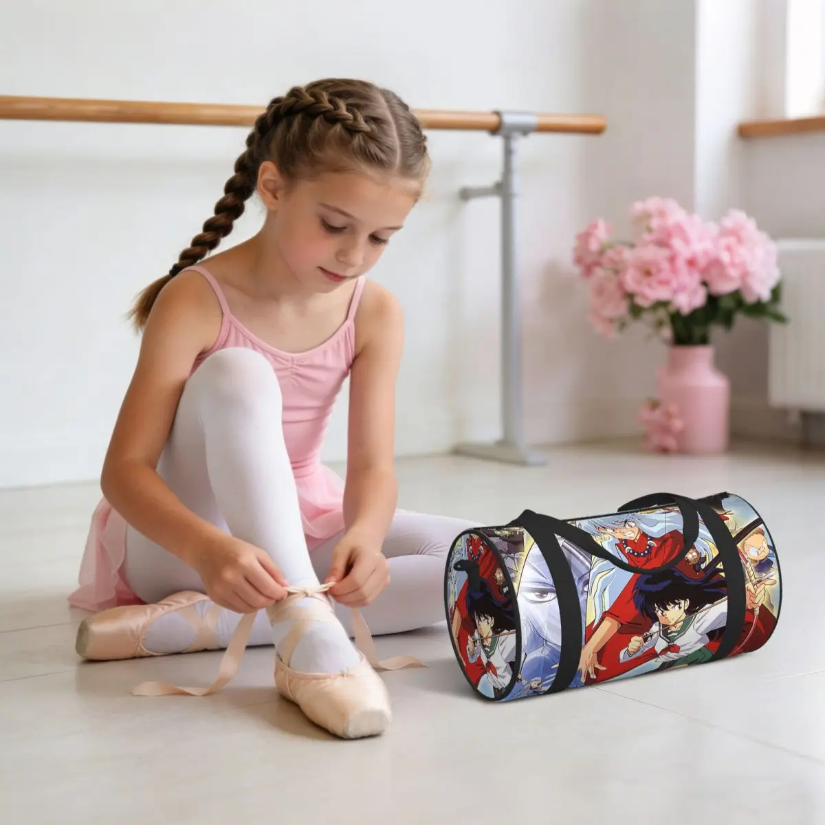 Manga Kimono Inuyasha SesshomaruLuggage Bag Large Capacity Duffle Tote Bag Handbags Gym Bags Fitness Bag for Boys Girls