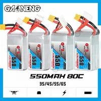 GAONENG GNB 550mAh 80C/160C 2S/3S/4S/6S 7.4V/11.1V/14.8V/22.2V Lipo Battery XT30 Connector For FPV Racing Drone RC Parts