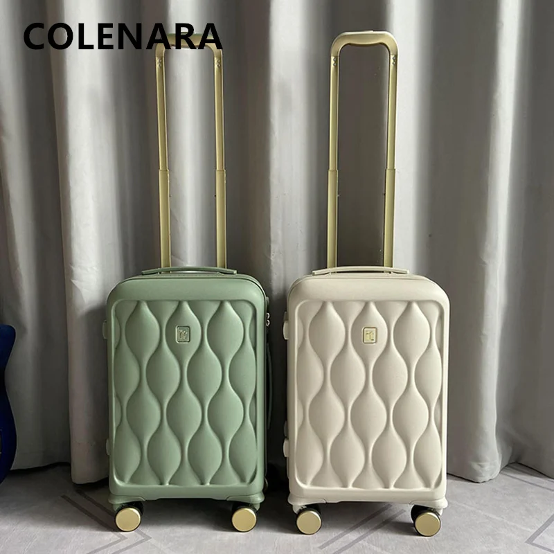 COLENARA Cabin Suitcase 20Inch Men's ABS+PC Boarding Case 29