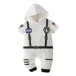 Baby Space Astronaut Costume Spring Summer Clothes for Toddler Boy Girl Romper Halloween Anime Cosplay Outfit 3 6 9 12 18 Months