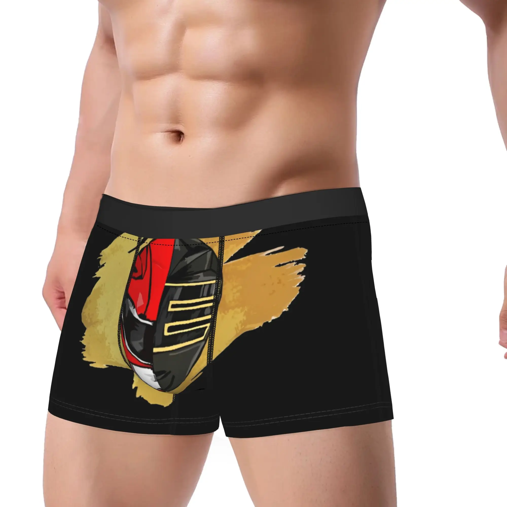 Mighty Red Zeo Gold Underpants Homme Panties Male Underwear Ventilate Shorts Boxer Briefs