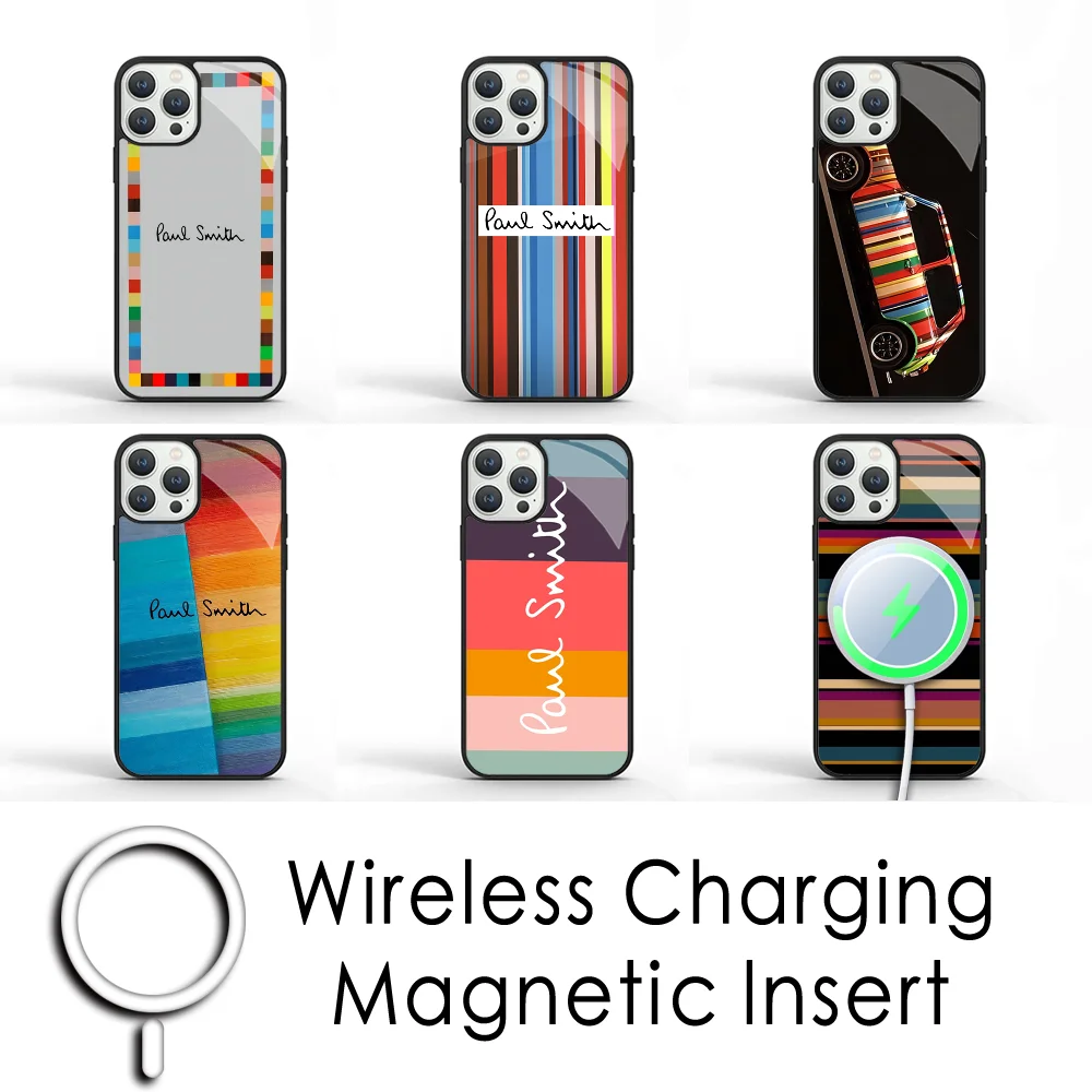 S-Smith Fashion P-Paul Phone Case For IPhone 16 15 Pro Max Case 14 Plus 13 12 11 Magesafe Magnetic Wireless Charge Cover