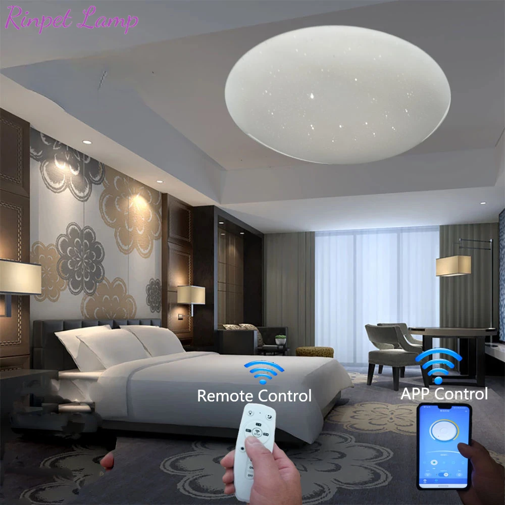 

Moonfall Ceiling Lights Lampara Led Bedroom Lampe Living Room Lamp Techo Plafonniers Luces Habitacion for Home Luz Luminaire